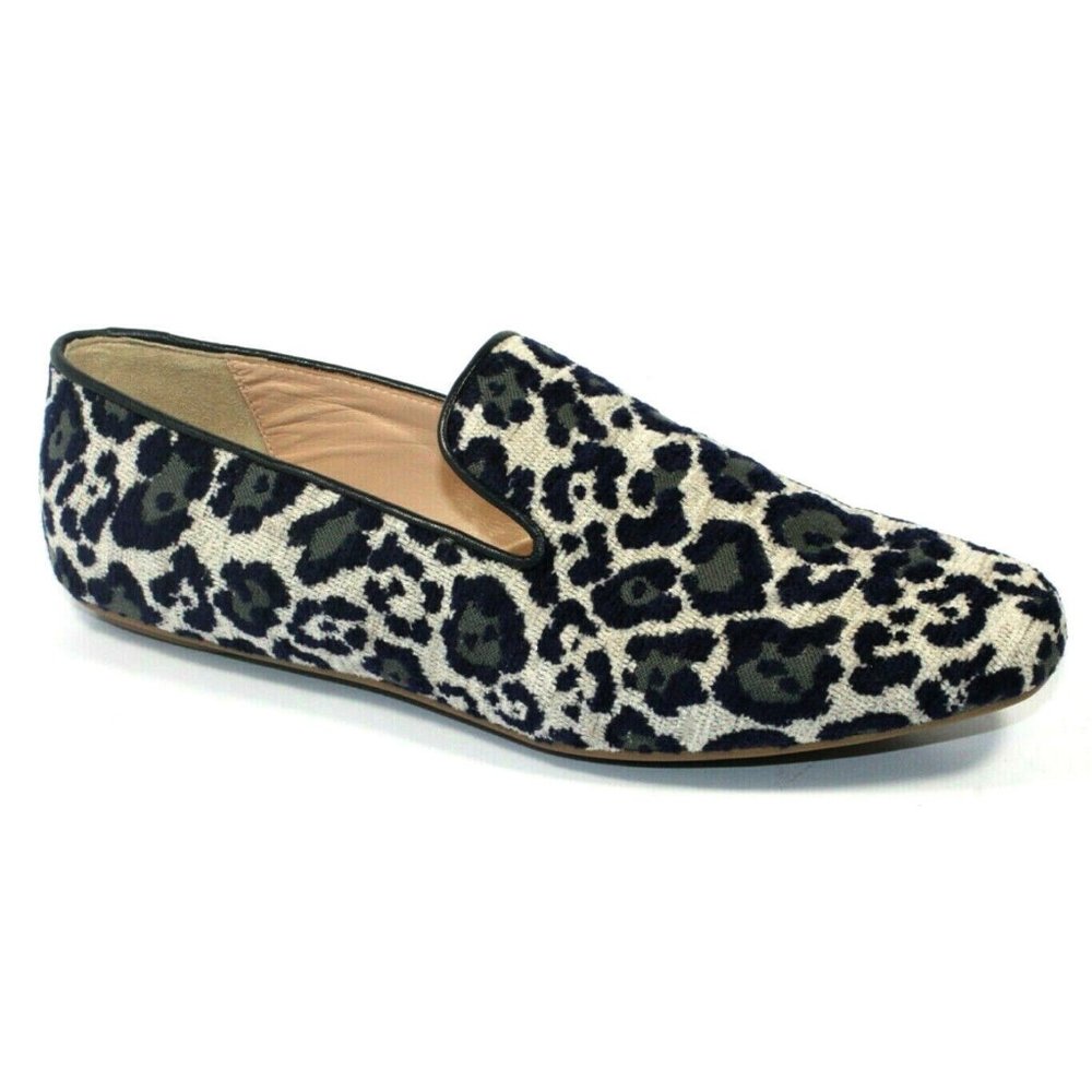 J. Crew Womens Georgie Leopard Print Loafers 7.5 - Picture 1 of 7